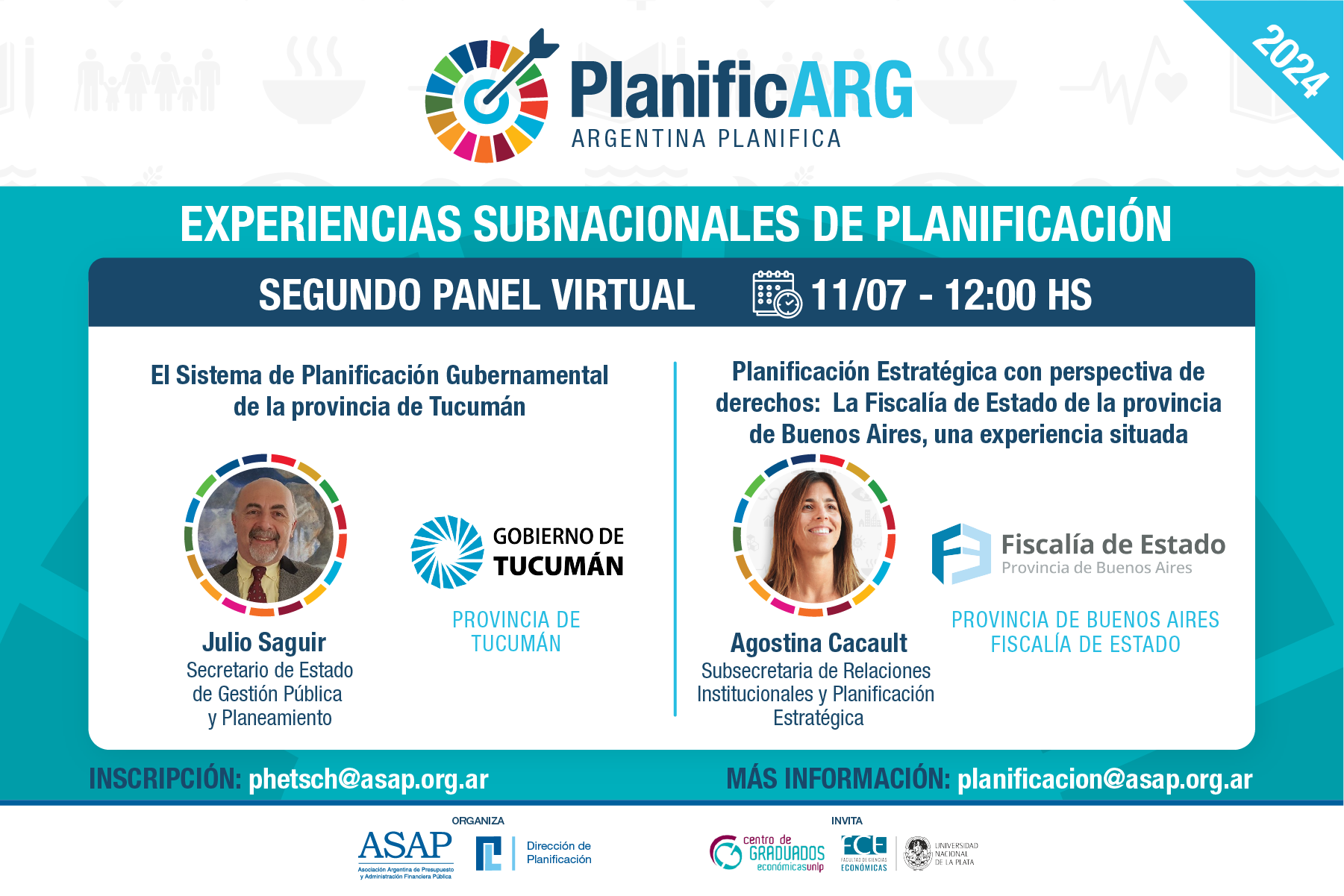 Argentina Planifica 2024: provincia de Tucumán y Fiscalía de Estado de PBA