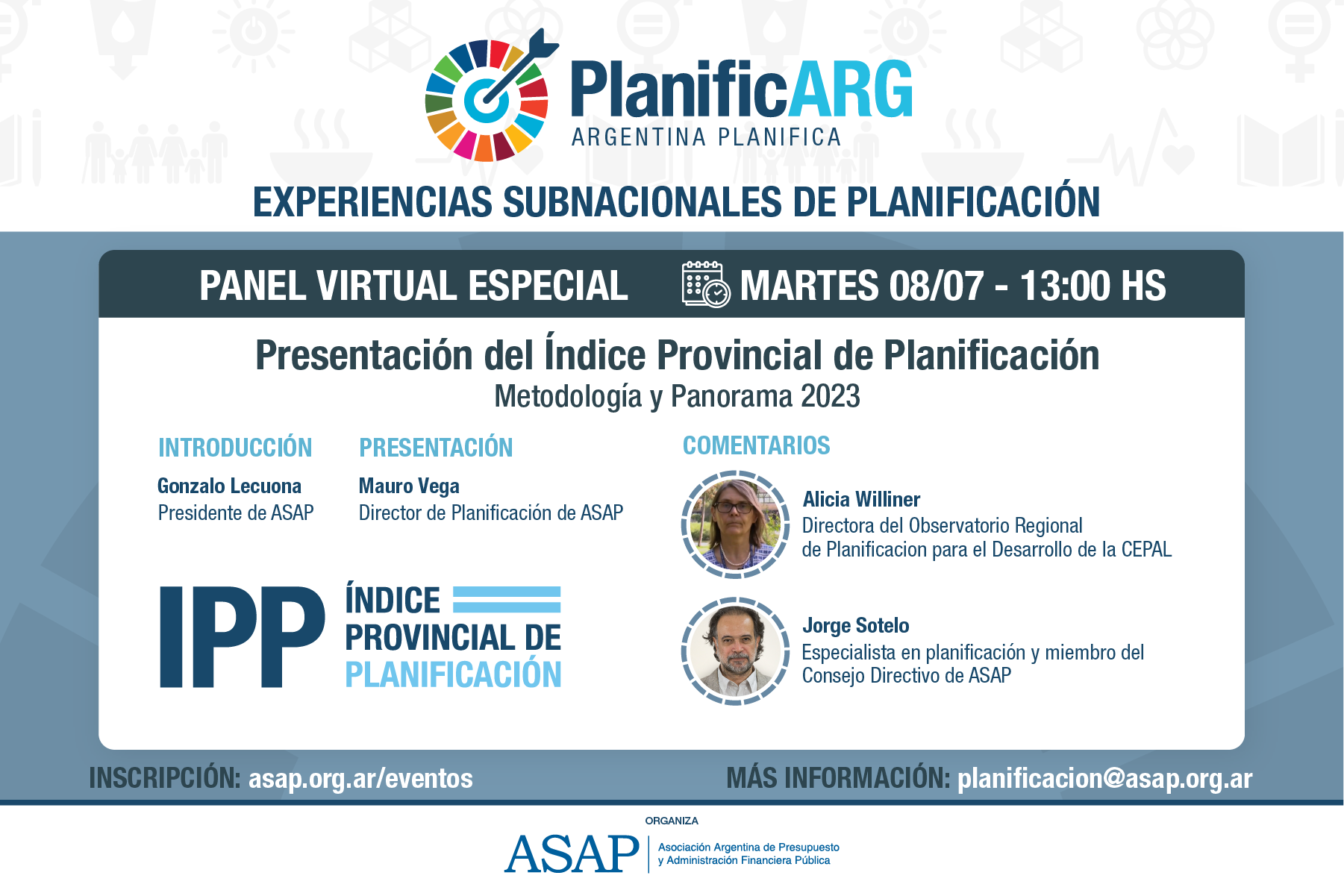 Presentación: Índice Provincial de Planificación: metodología y panorama 2023