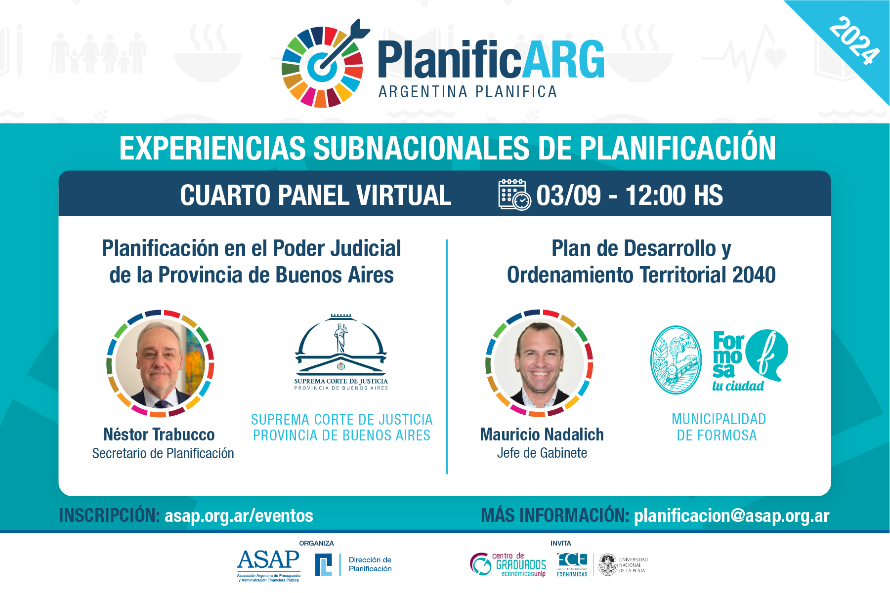 Argentina Planifica 2024: Suprema Corte de Justicia PBA y Municipalidad de Formosa