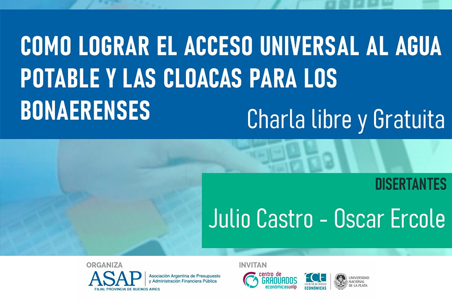 Como lograr el acceso universal al agua potable y las cloacas para los bonaerenses