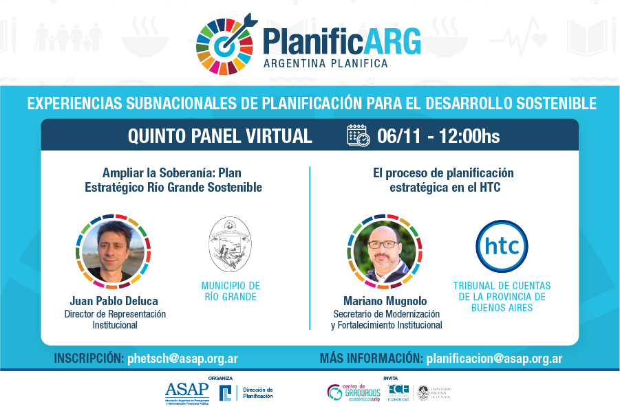 Argentina Planifica: municipalidad de Río Grande y Honorable Tribunal de cuentas de PBA